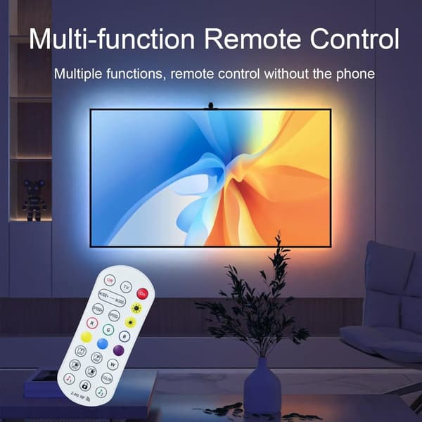 INF Fordybende 32" TV-baggrundsbelysning med smart app-styring