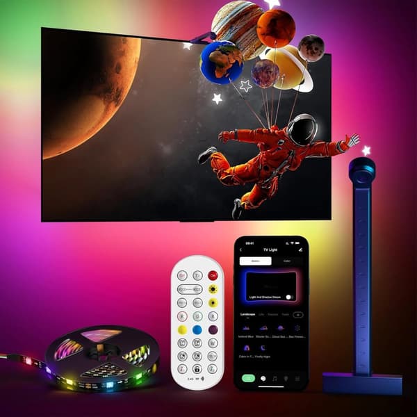 INF Fordybende 32" TV-baggrundsbelysning med smart app-styring