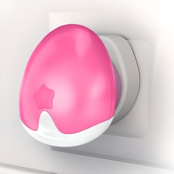 PABOBO Automatisk rosa nattlampa