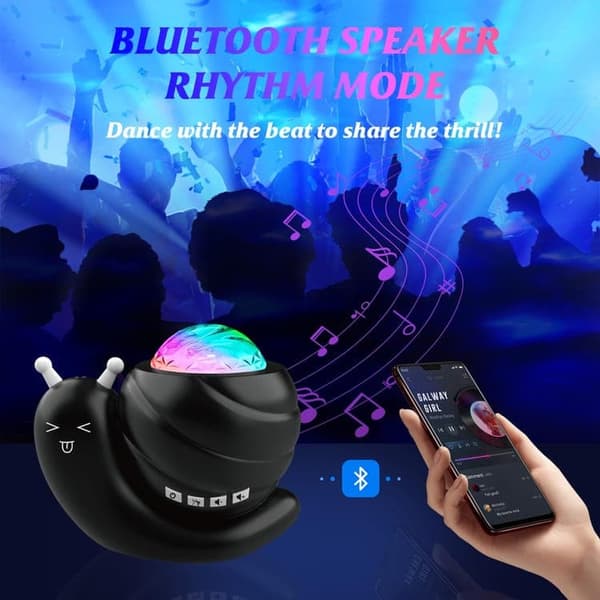 Bomclap Nordlys Projektorlampe med Bluetooth Højttaler – Atmosfærelampe til Børneværelser & Indretning