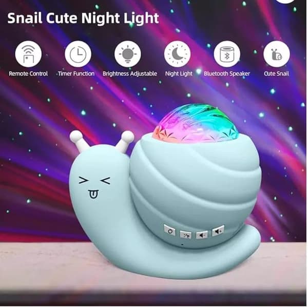 Bomclap Nordlys Projektorlampe med Bluetooth Højttaler – Atmosfærelampe til Børneværelser & Indretning