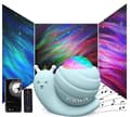 Miniatyrbillede 1 af 6: Bomclap Nordlys Projektorlampe med Bluetooth Højttaler – Atmosfærelampe til Børneværelser & Indretning