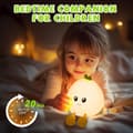 Miniatyrbild 5 av 7: Bomclap Uppladdningsbar Nattlampa – Mjuk Silikon LED-lampa med 3 Ljuslägen för Barn & Sovrum