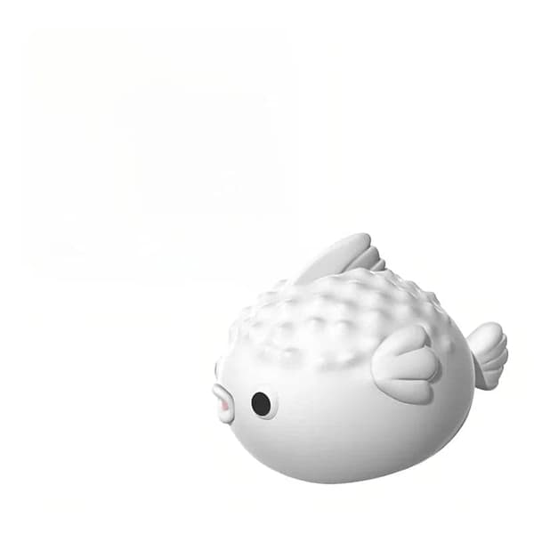 Bomclap Värikäs Pufferfish-yövalo lapsille – himmennettävä silikoni, USB, söpö kosketusvalo
