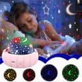 Miniatyrbillede 7 af 7: Bomclap Star Projector Natlys til børn – 3 temaer, 360° rotation, sengelampe med stjernehimmel