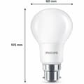 Miniatyrbild 5 av 7: LED-lampa Philips 60 W Matt Varmvit F 8 W 60 W B22 3 antal (2700 K)
