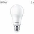 Miniatyrbild 1 av 7: LED-lampa Philips A67 Vit E 100 W E27 3 antal (4000 K)