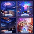 Pikkukuva 5 / 7: OBOSOE Meteor Galaxy -projektorilamppu – 13-in-1 tähtiprojektori aurinkokunnalla ja kuulla
