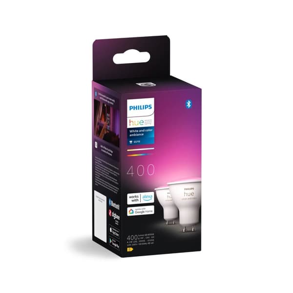 LED-lampa Philips Vit E GU10 400 lm 2 antal (6500 K)