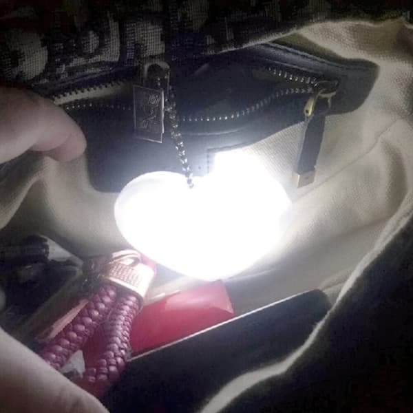 Nattelys / Hjerteformet LED-Lampe med Berøringssensor – Bærbar