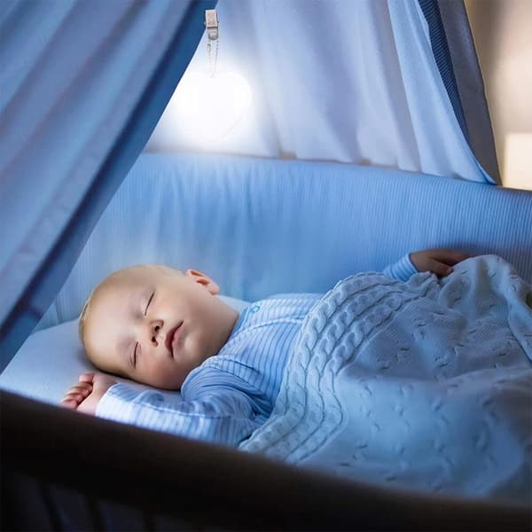 Nattelys / Hjerteformet LED-Lampe med Berøringssensor – Bærbar