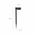 Miniatyrbillede 4 af 4: Solcelle-havelys Philips Vynce 1,5 W 11,2 x 14,2 x 54 cm Sort Plastik Cirkulær (2700 K) (Varm hvid) (1 enheder)
