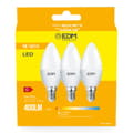 Miniatyrbillede 3 af 5: Pakke med 3 LED-lamper EDM 98204 G 35 W 5 W 50 W E14 400 lm Ø 3,6 x 10 cm (3200 K)