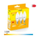 Miniatyrbillede 4 af 5: Pakke med 3 LED-lamper EDM 98204 G 35 W 5 W 50 W E14 400 lm Ø 3,6 x 10 cm (3200 K)