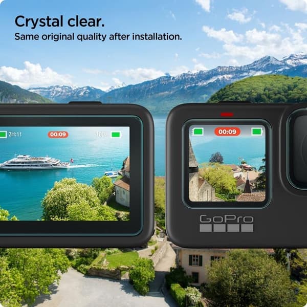 [2-Pack] Spigen GoPro Hero 9/10/11/12 Härdat Glas Skärmskydd - Clear