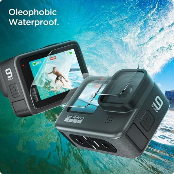 [2-Pack] Spigen GoPro Hero 9/10/11/12 Härdat Glas Skärmskydd - Clear