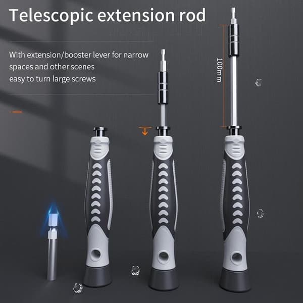UF-TOOLS - 130 i 1 Precisionsskruvmejsel med utbytbara bits