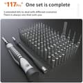 Miniatyrbild 5 av 7: UF-TOOLS - 130 i 1 Precisionsskruvmejsel med utbytbara bits