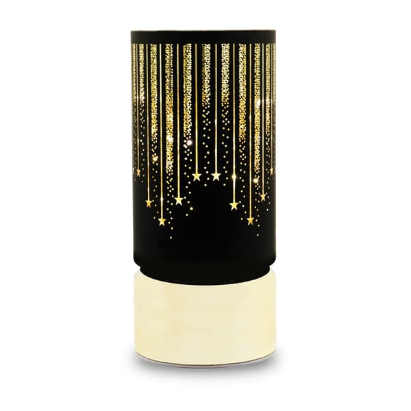 Forever Light Christmas Glaslykta L FCL-20 - Svart Guld