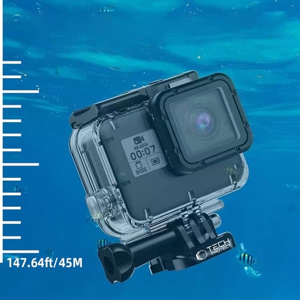 Tech-Protect GoPro Hero 5/6/7 Vattentät Fodral GA200 - Clear