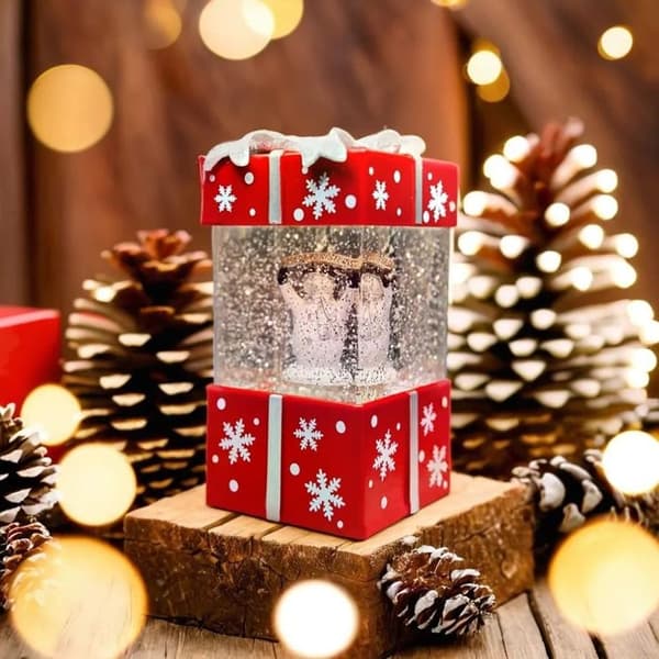Forever Light Christmas Snow Globe Lykta GIFT FLX-3