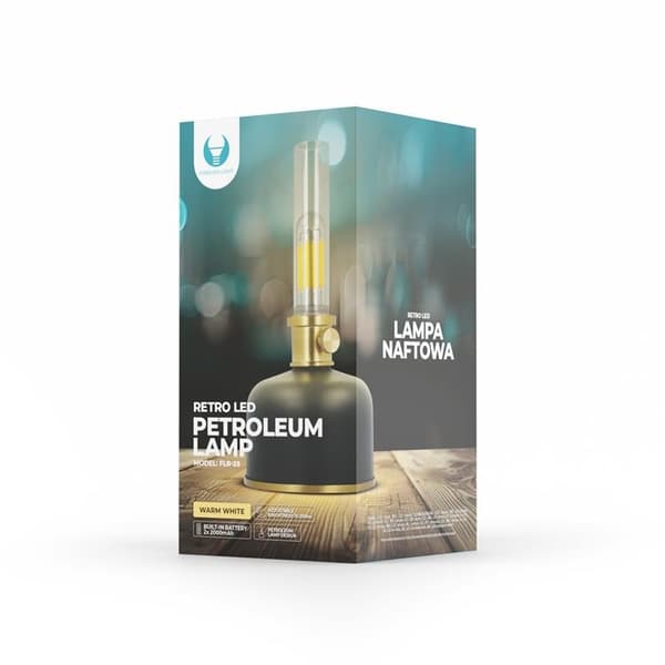 Forever Light Petroleum LED Lampa FLR-25 - Svart