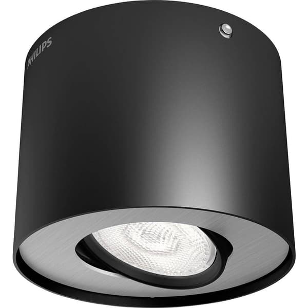 Philips LED Phase Belysning utanpåliggande LED LED fast installerad 4.5 W Varmvit Svart