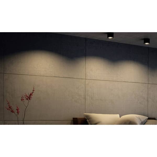 Philips LED Phase Belysning utanpåliggande LED LED fast installerad 4.5 W Varmvit Svart Svart