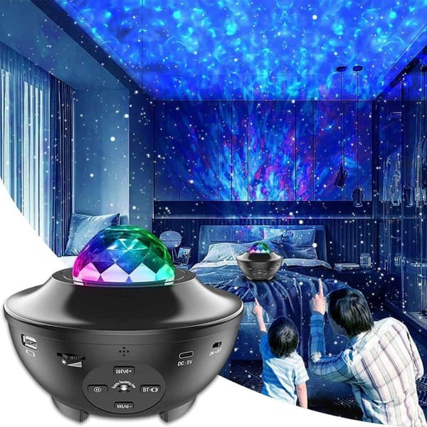 Galaxy-lamppu / avaruuslamppu Bluetooth-kaiuttimella