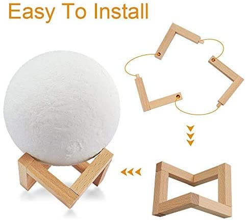 Trådlös Månlampa 3D