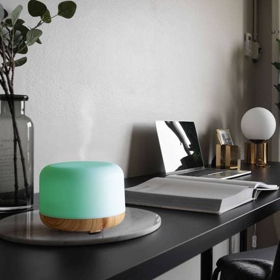 Aroma Diffuser Luftfuktare med Nattlampa i LED