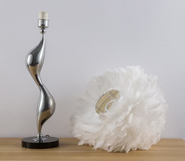 Bordlampe Blanche 43x69cm hvid