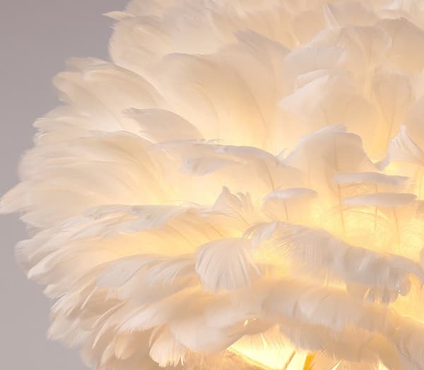 Bordlampe Blanche 43x69cm hvid