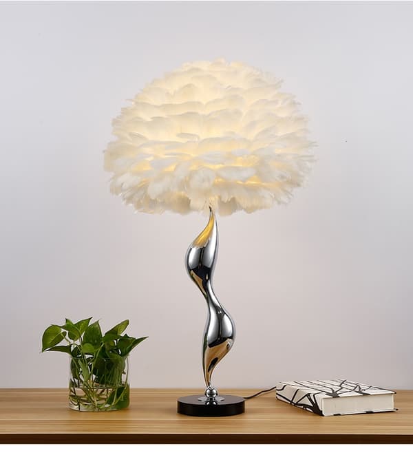 Bordlampe Blanche 43x69cm hvid