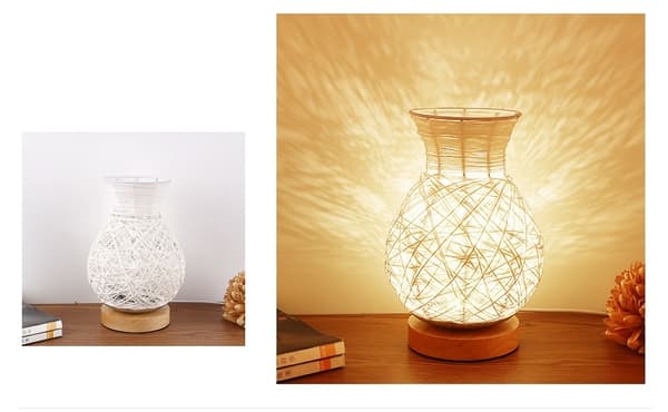 Bordlampe Akari 20x15cm hvid