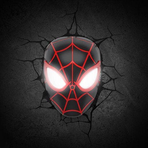 Spiderman seinälamput 3D lamppu naamio yö avengers