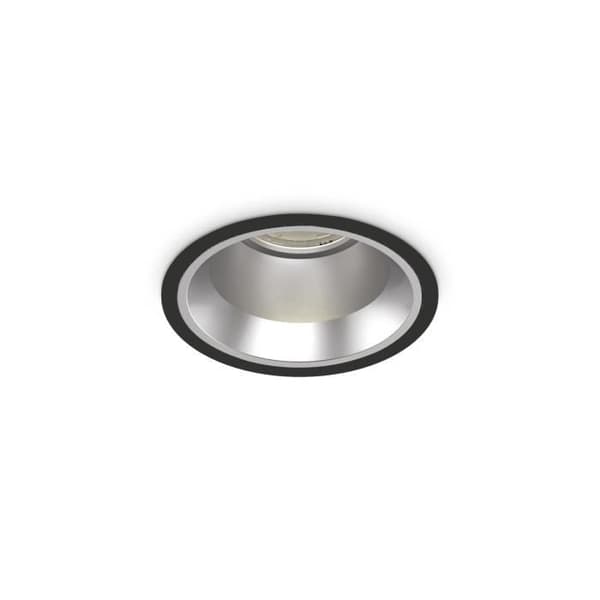 Ideal Lux OFF Infälld Downlight Rund Svart 11cm 3000K