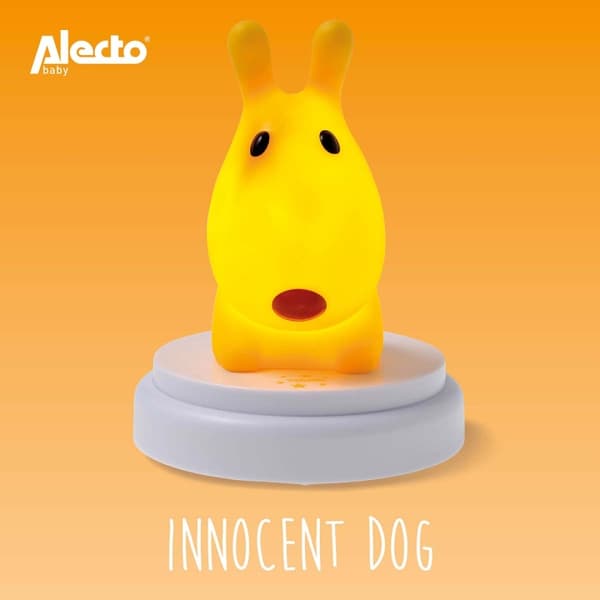 Alecto INNOCENT DOG LED yövalo koira keltainen Valkoinen, Keltainen