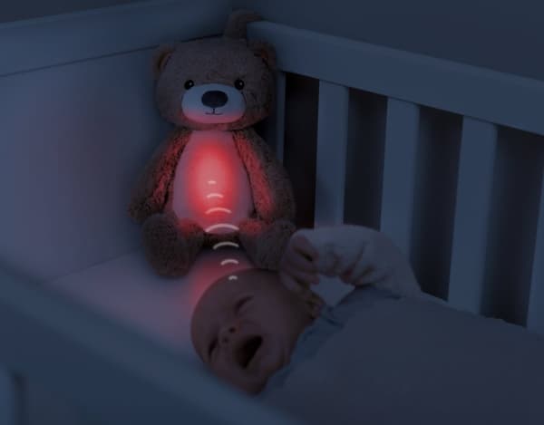 Zazu Brody the bear sleep rhythm music night light, taupe
