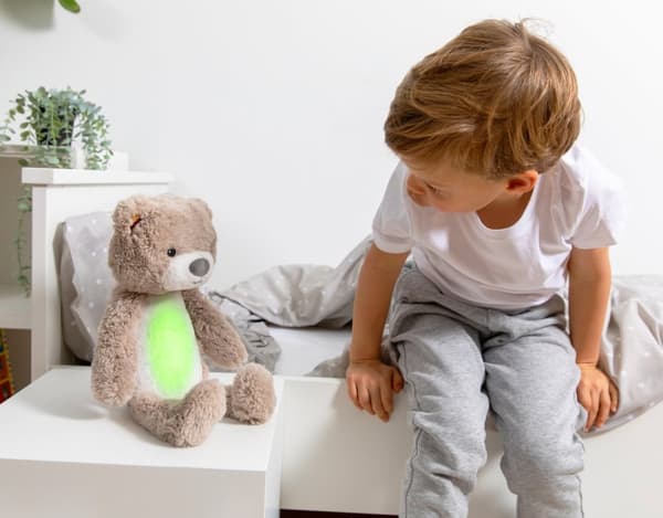 Zazu Brody the bear sleep rhythm music night light, taupe