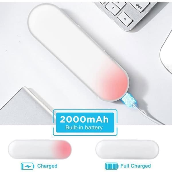 LED Garderobslampa Dimbar Uppladdningsbar 2000mAh, LED Strip Light med 5 ljusfärger för garderobskåp kök