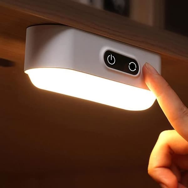 LED Garderobslampa Dimbar Uppladdningsbar 2000mAh, LED Strip Light med 5 ljusfärger för garderobskåp kök