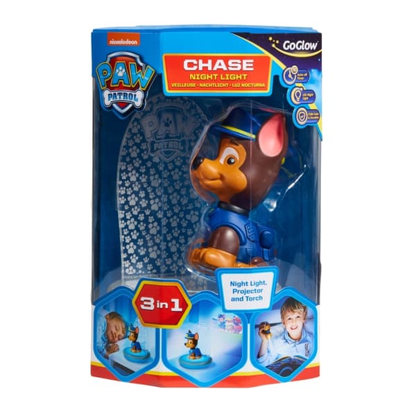 Paw Patrol Chase Kids Magic yövalo, taskulamppu ja projektori - (10043) Monivärinen