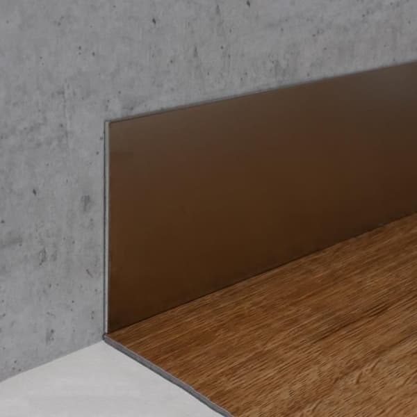 Sockel i rostfritt stål | platt bar | byggprofil | Klistermärke | Materialtjocklek: 2 mm | Bredd: 50mm | Längd: 1000mm