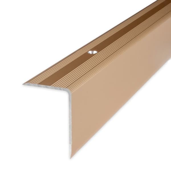 Aluminium bronzfärgad steglist L 30 mm H 42 mm Lång 1000 mm Skruvmontering 1 styck