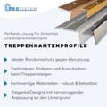 Miniatyrbild 4 av 6: PROVISTON Tröskel &amp; Aluminiumvinkel 24.5 x 1000 mm Svart Vinkel