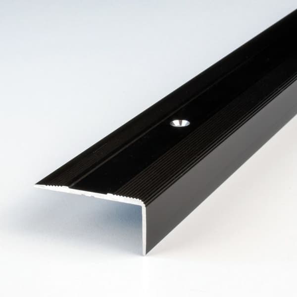 Nez de marche Alu anodiser Mörkbrons L 36 mm H 15 mm Lång 1000 mm Genomborrad 1 styck
