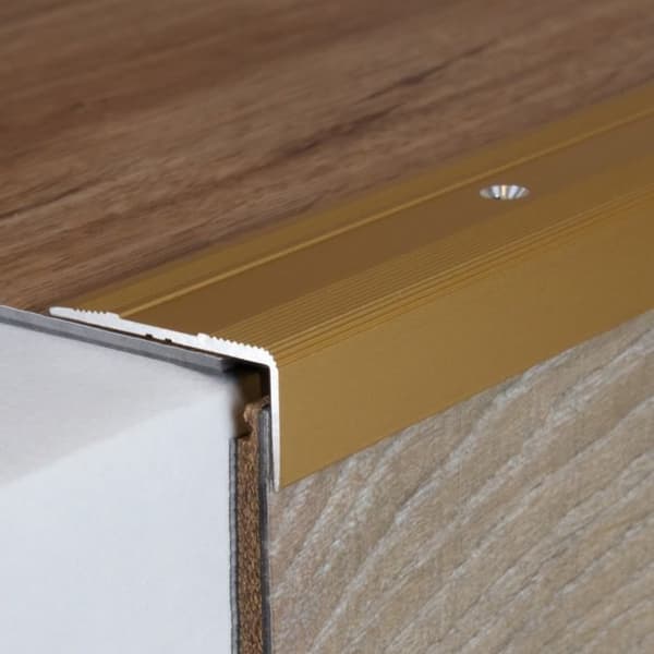 PROVISTON Profil för trappnos i aluminium 15 x 36 x 1000 mm Silverfärgad