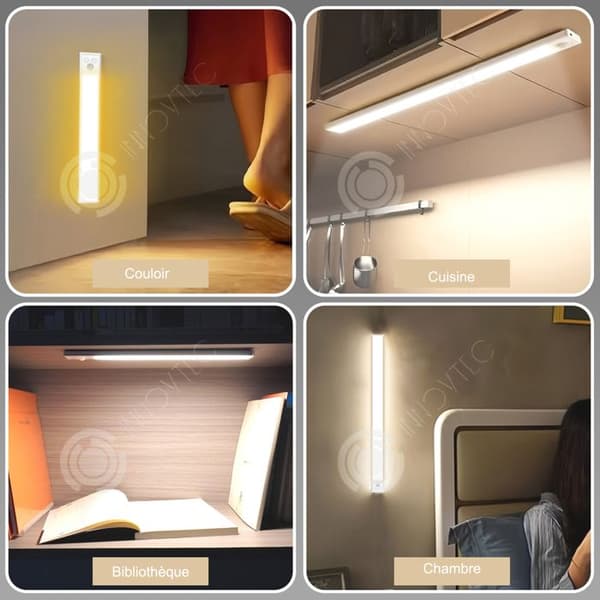 INN Garderobslampa 200 lumen dimbar LED-lampa rörelsedetektor LED-lampa för trappor skåp elektrisk lampa