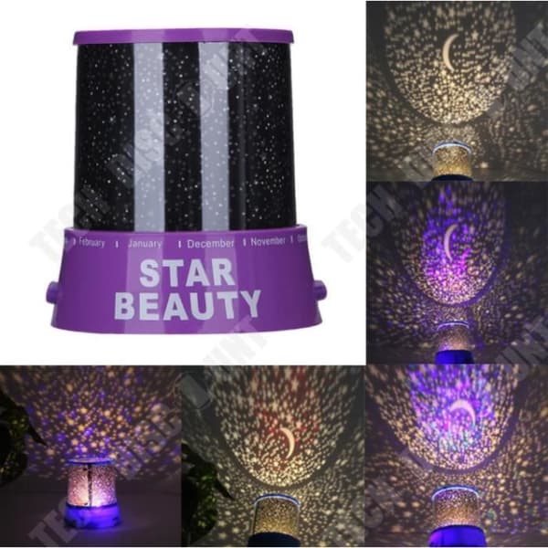TD® Fantastiska blinkande presenter Färgglada Sky Star Master Nattljus Vacker Sky Star Starry Projector Nyhet